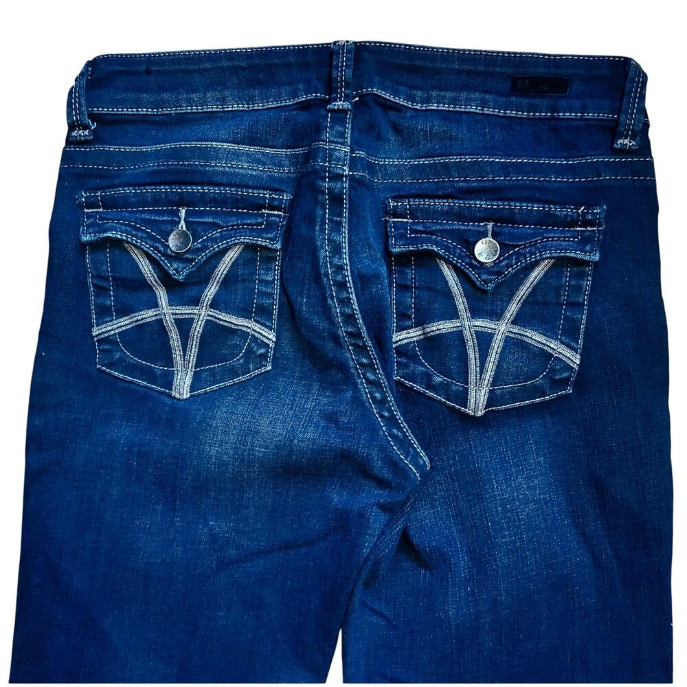 KUT From The Kloth Natalie High Rise Bootcut Women's Dark Wash Denim Jeans Sz 8